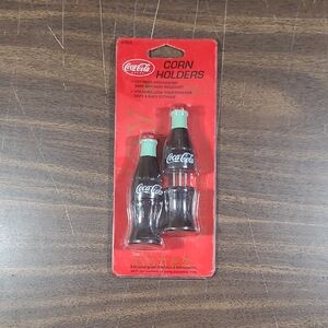 Coca-Cola Bottle Corn Holders - Red and Black